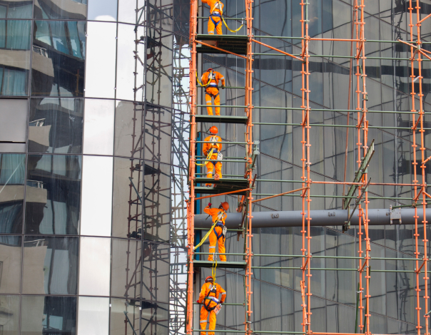 Picture of a Mokat construction workers busy working