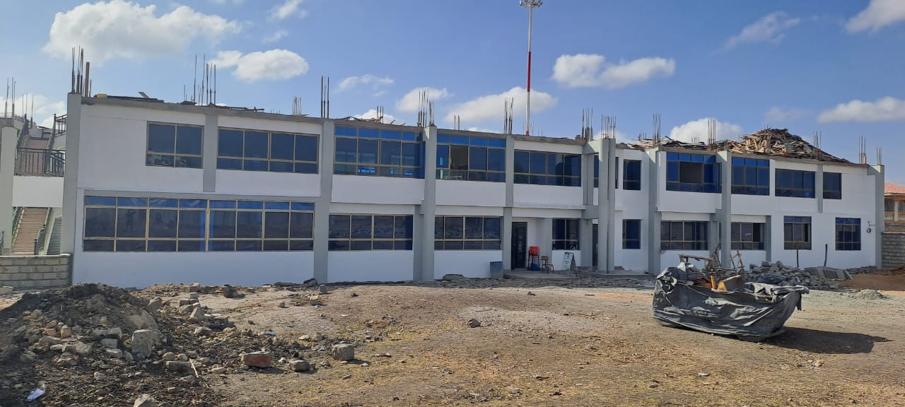 Picture of the KIPS College construction project done by Mokat Builders