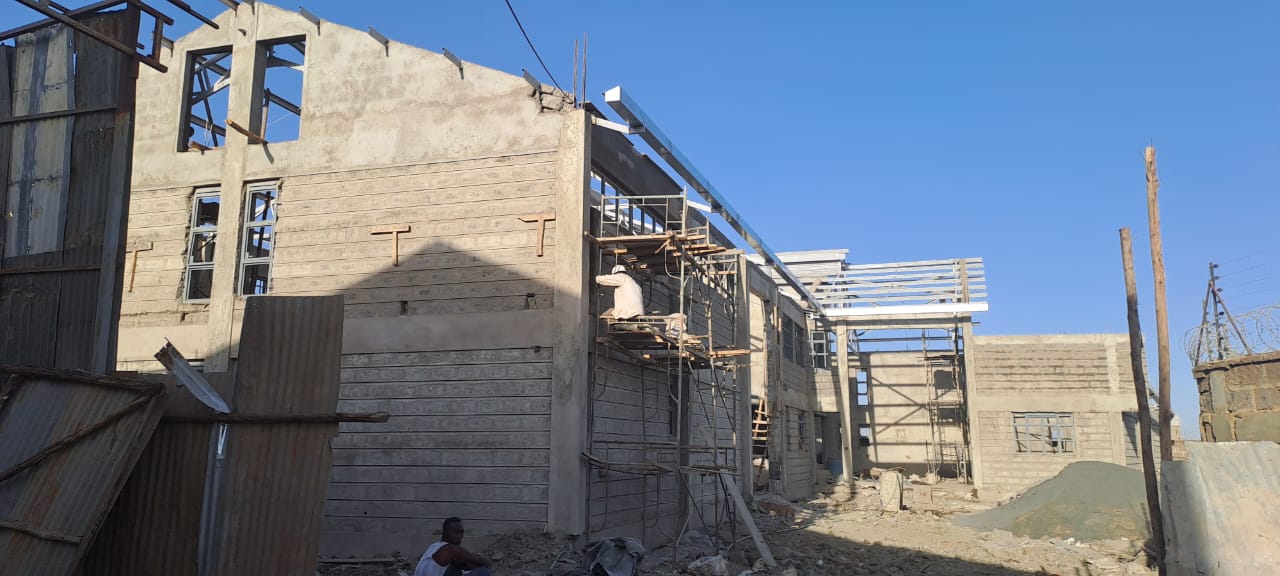 Picture of the Vipro Go-Downs construction project done by Mokat Builders